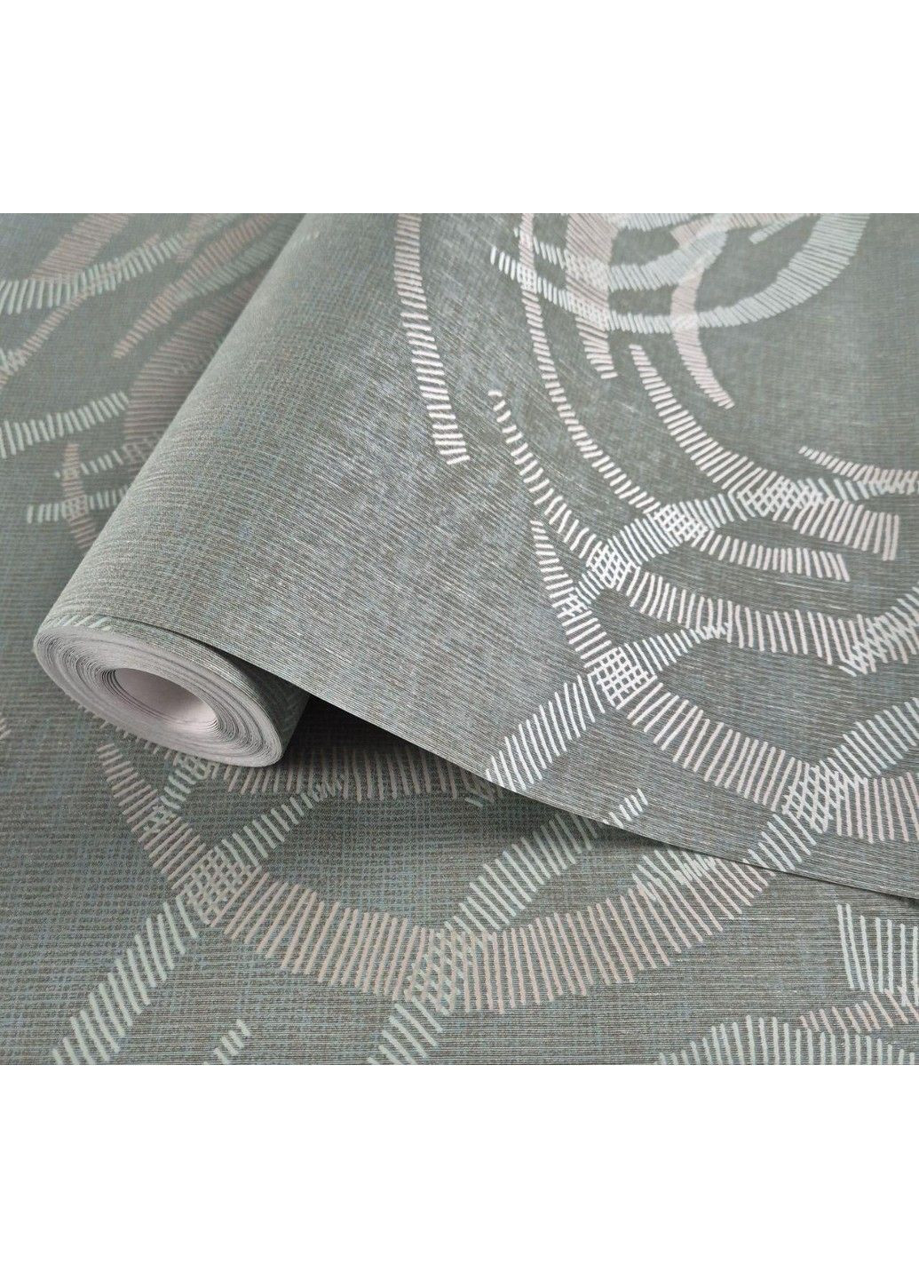 Виниловые обои 0.53 × 10.05 м 59123, зеленые для спальни, гостиной, кабинета MARBURG (368895616)