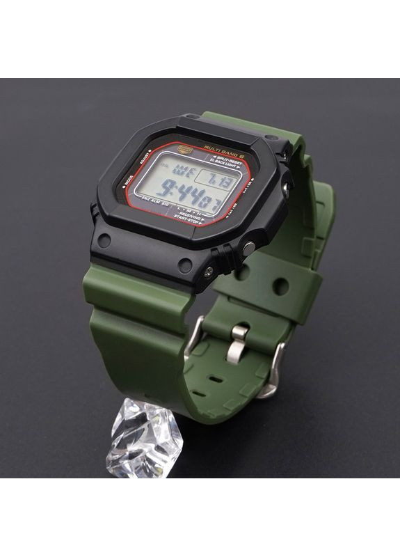Ремінець для годинника Casio G-Shock армійський зелений унісекс з пряжкою з поліуретану для чоловічого та жіночого годинника. ProDobro (367265200)