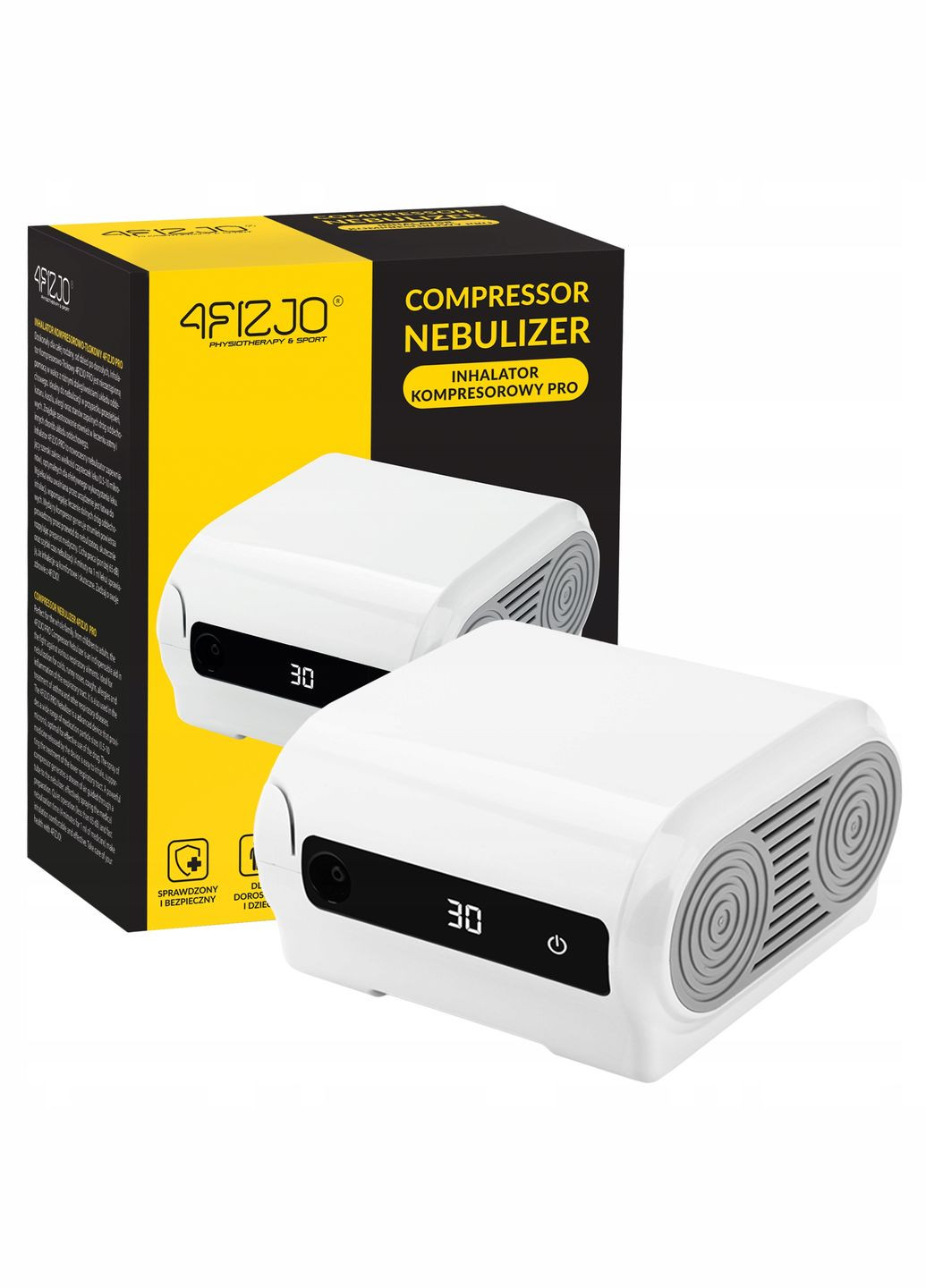 Ингалятор (небулайзер) PRO компрессорный, с дисплеем (P-5905973402033) 4FIZJO (315781154)