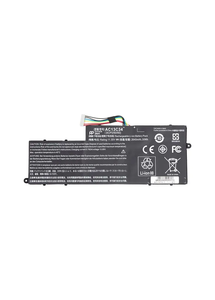 Акумулятор до ноутбука ACER Aspire V5-122P (AC13C34) 11.55V 2640mAh (NB410651) PowerPlant (390410421)