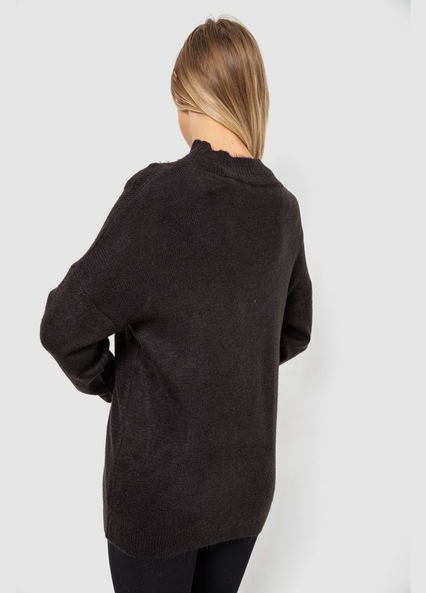 Чорний светр жіночий вовняний, колір рожевий, 244r0390 Ager