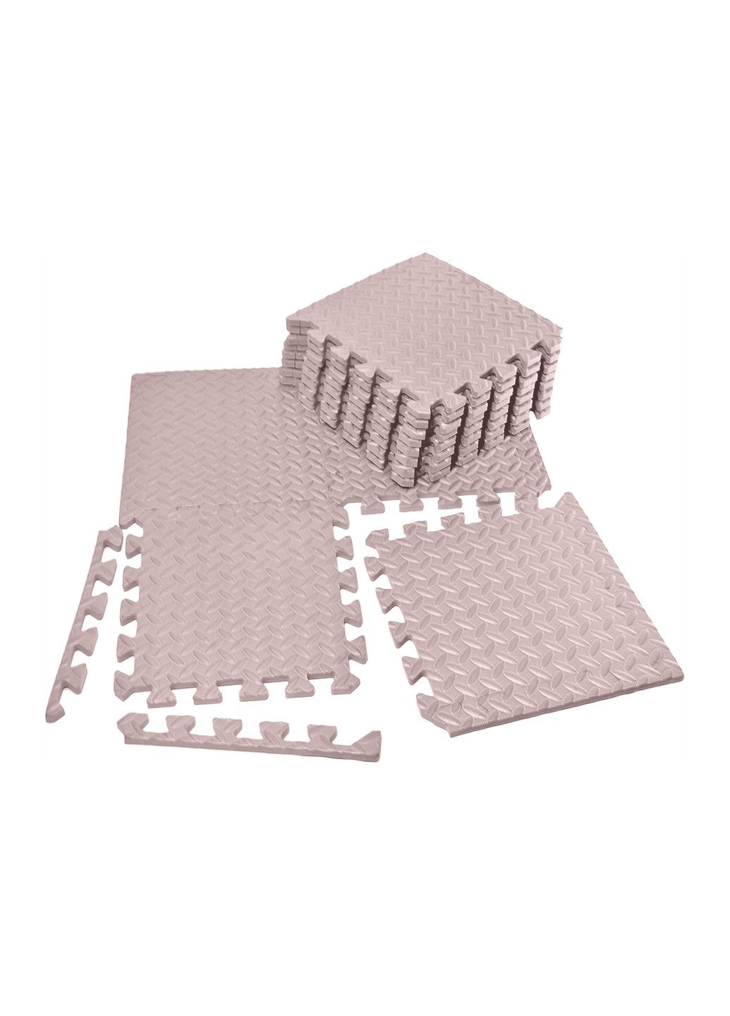 Татами мат 8 шт (30х30х1 см) ласточкин хвост бежевый EasyFit (365549682)