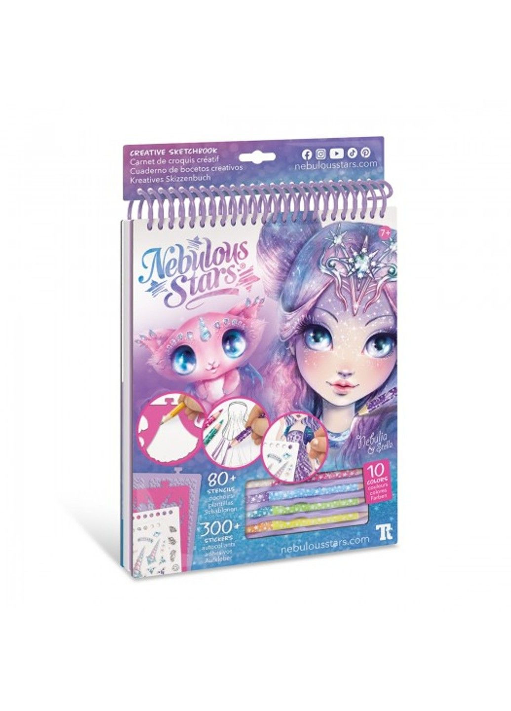 Набор для творчества – Скетчбук: Небулия, мотивы космоса Nebulous Stars (331299049)