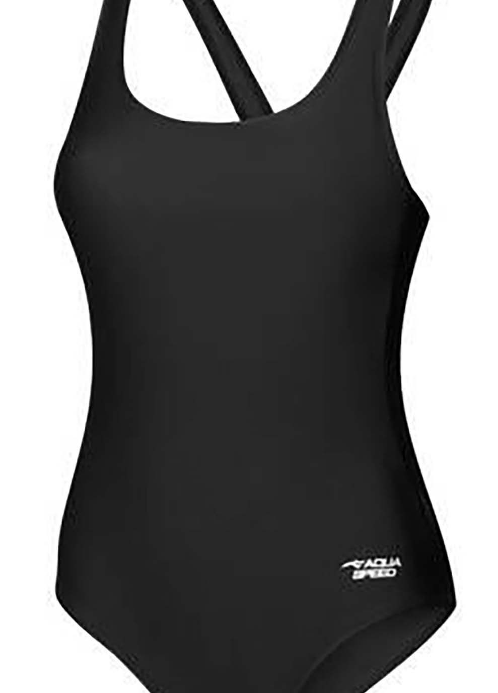 Черный демисезонный купальник закритий для женщин tina 61392 черный Aqua Speed