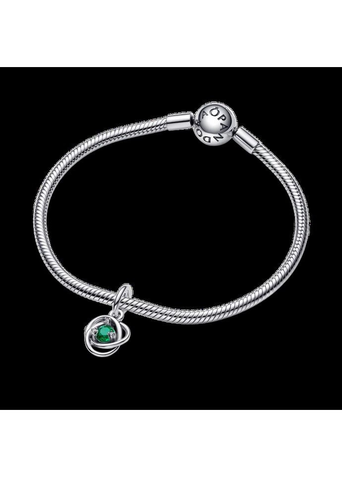 Срібний шарм Пандора "Зелене коло вічності" 793125C05 Kabluchka (355346525)