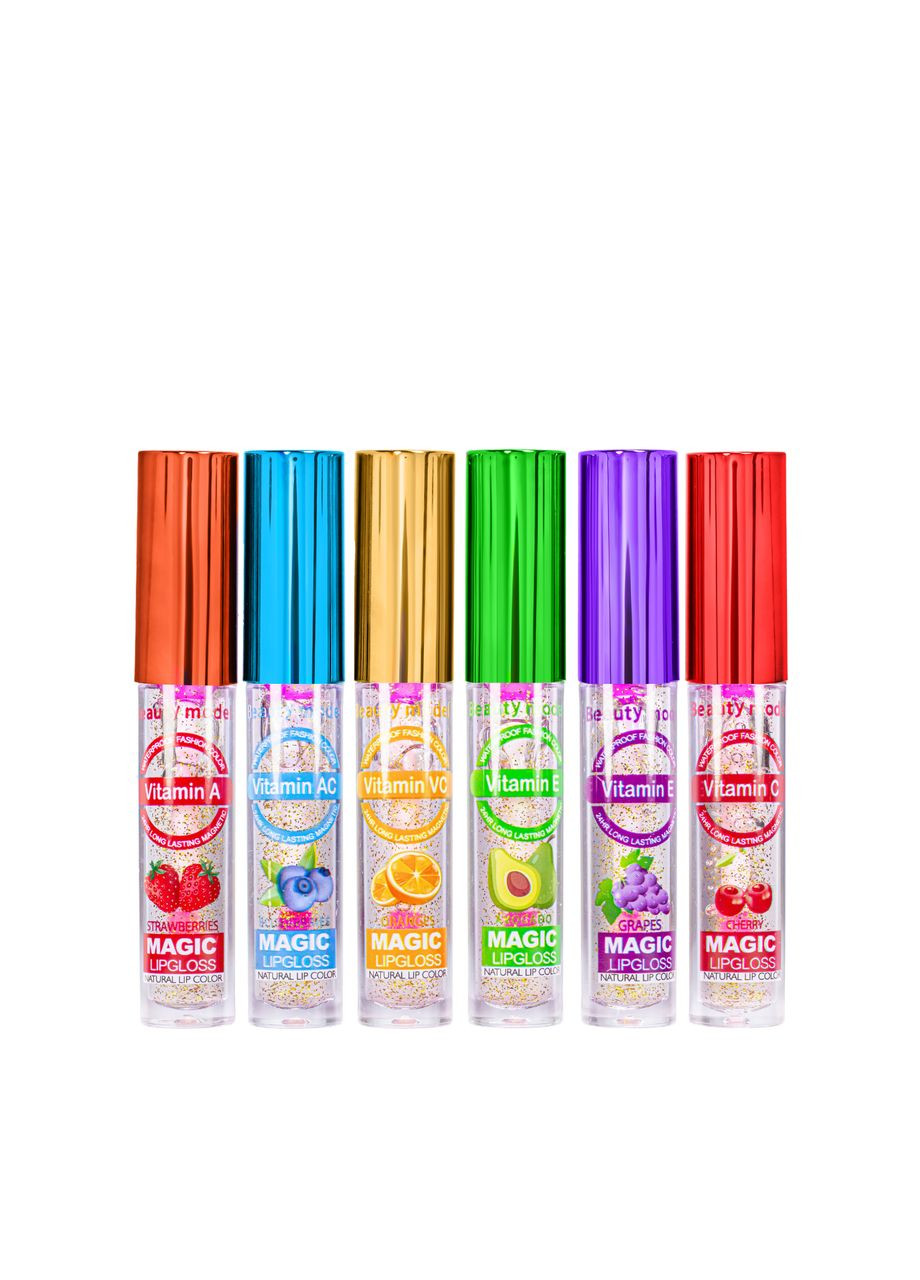 Набір блисків для губ Beauty Model Lipgloss L7062 (6 штук) Magis (367989395)