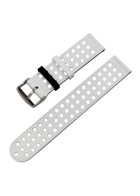 Двухсторонний ремешок с перфорацией для часов Asus ZenWatch 2 (WI501Q) Black&White Primo (266341181)
