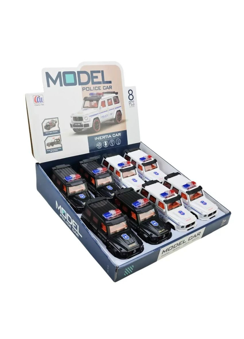 Игрушка машина внедорожник полицейский звук со светом инерция 9903 Цена за бокс 8 штук No Brand (362435731)