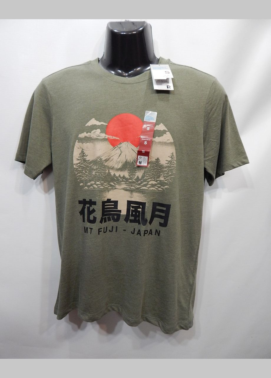 Хакі (оливкова) чоловічі футболки regular fit оригінал р.48 117fm Primark