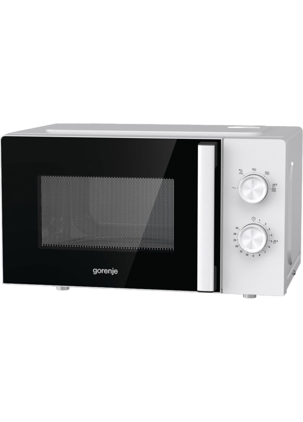 Мікрохвильова піч, 17л, мех. керув., 700Вт, дисплей, білий Gorenje (314747800)