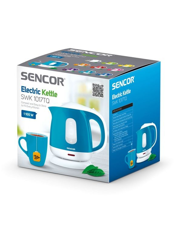 Электрочайник SenСor SWK 1017TQ 1 л голубой Sencor (338182467)