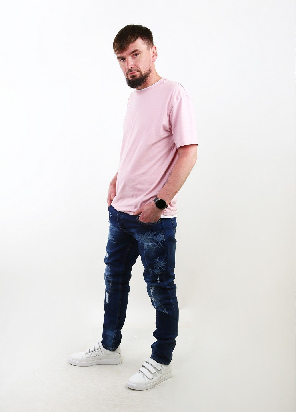 Темно-синие демисезонные джинсы Mtp