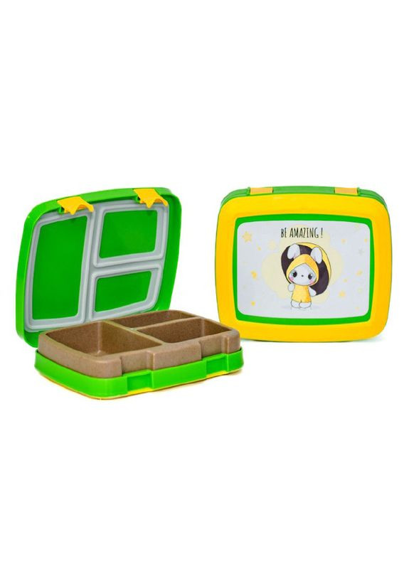 Дитячий Ланч-бокс "Be Amazing" 01550/03 кришка на защіпках Doloni (306717418)