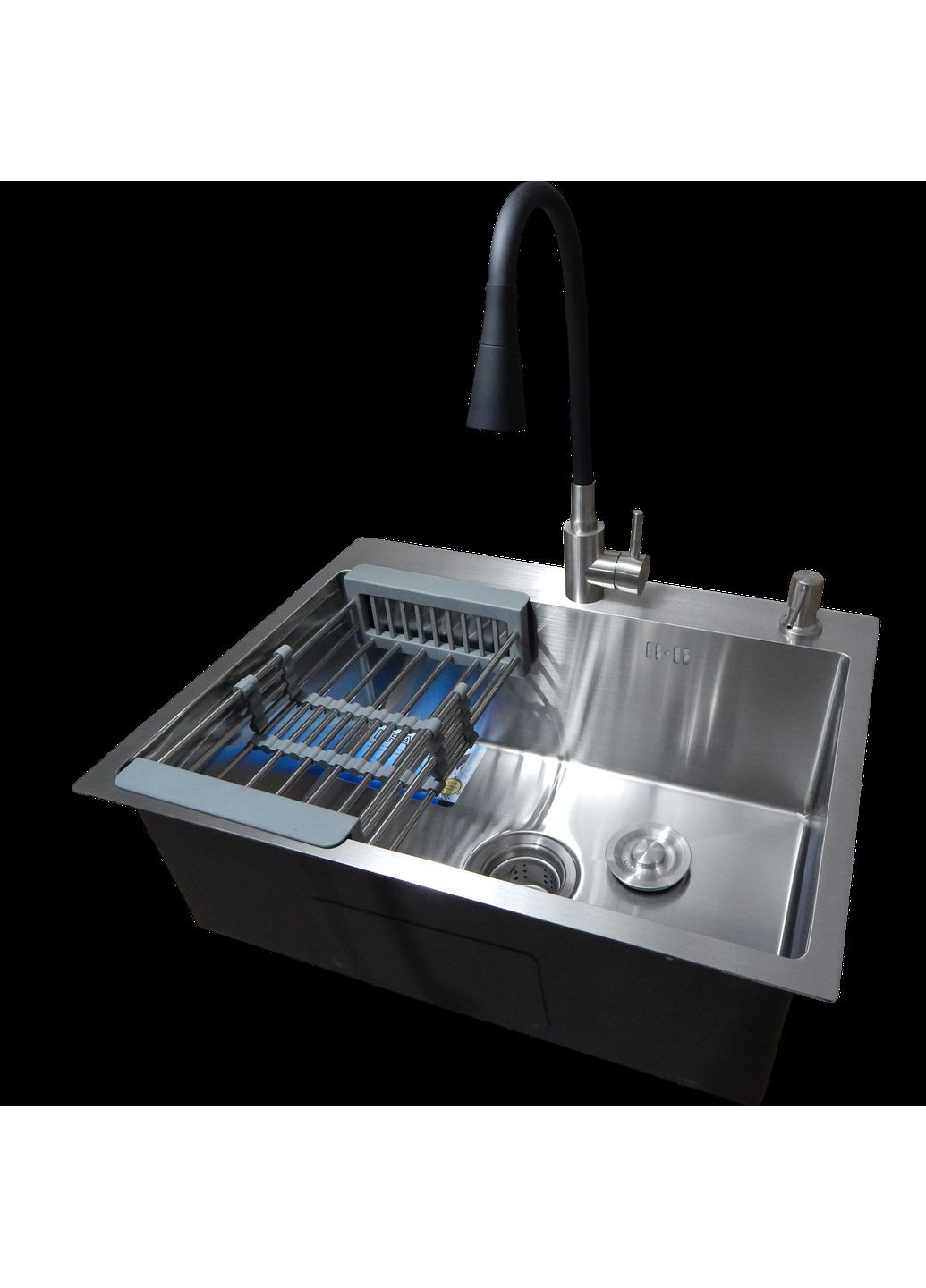 Комплект кухонной мойки KRF 6045 DECOR (3.0/1.0 мм) SATIN Kraft (365264922)