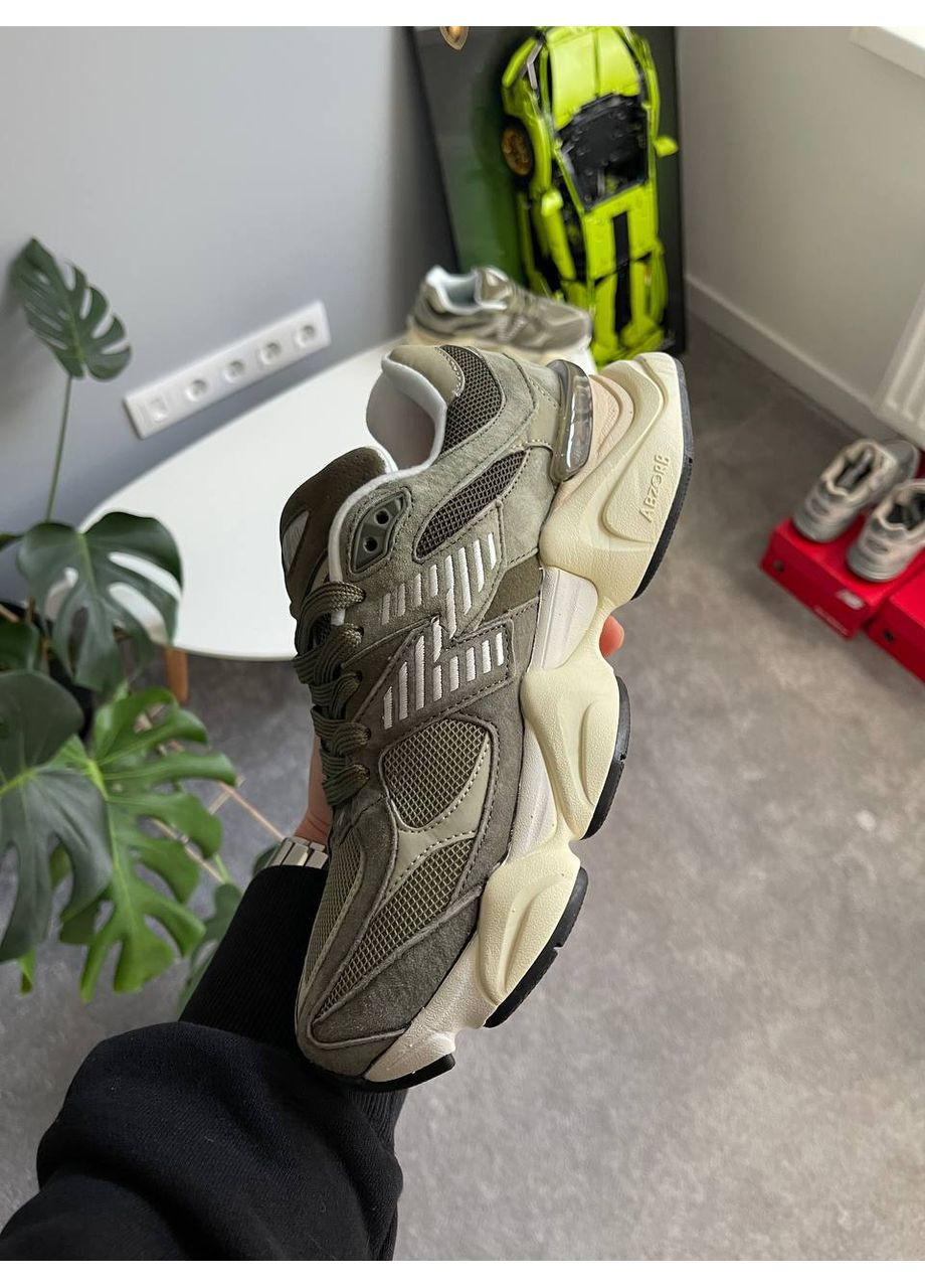 Кросівки жіночі і чоловічі New Balance 9060 JD Exclusive Olive | Нью Беланс 9060 оливкові No Brand оливкові демісезони (361668006)