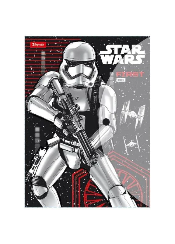 Папка-конверт на кнопці А4 "1В" /491196/ "Star wars" (12/60) 1 Вересня (392418978)