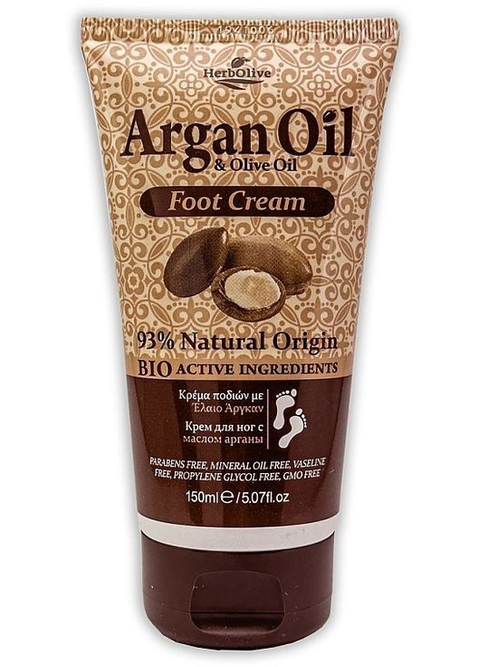 Крем для ніг з олією аргани Argan Oil Foot Cream 150ml (1212475-137832) Madis (368667438)