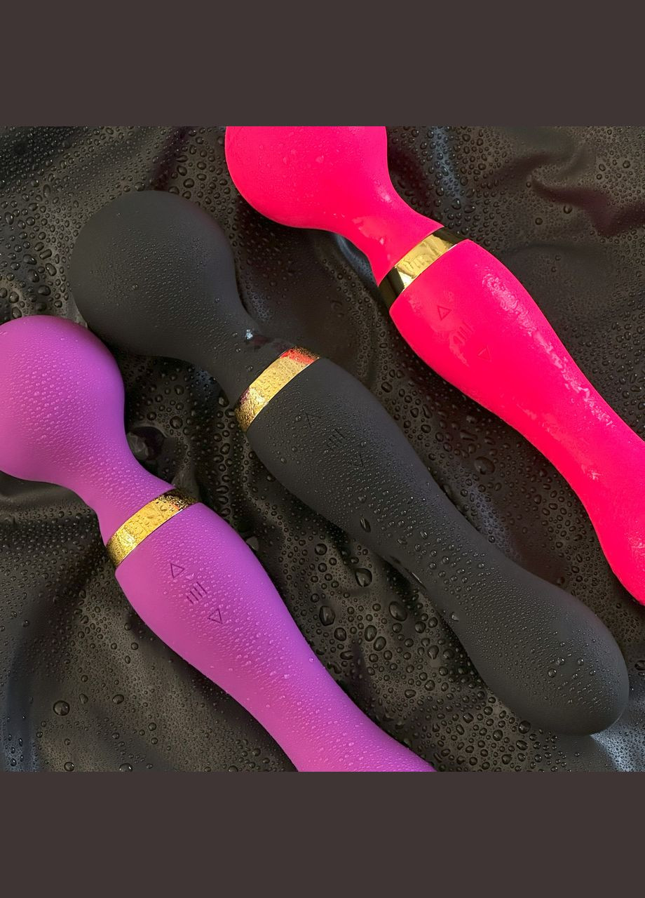 Вагинальный стимулятор микрофон вибратор 2 в 1 массажер для шеи и спины черный No Brand (339092255)