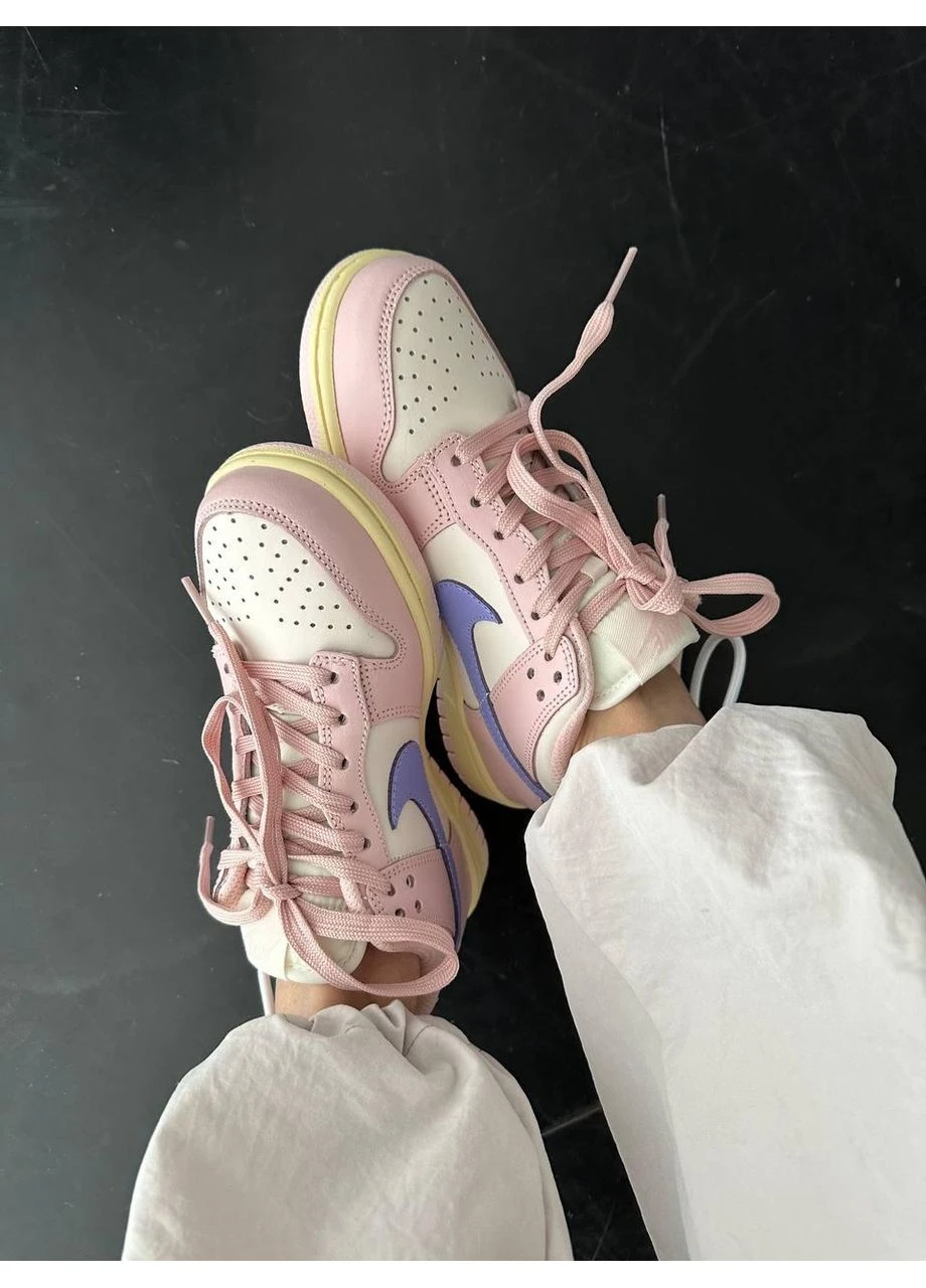 Розовые демисезонные кроссовки мужские nike sb dunk low pink oxford найк сб данк No Brand
