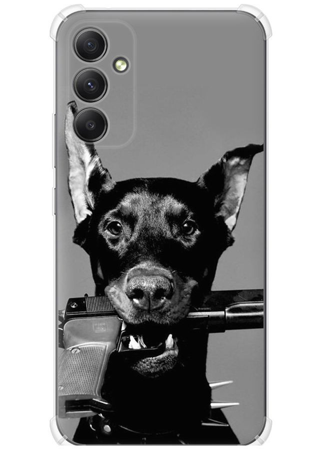 Силіконовий протиударний с посиленими кутами чохол 'Доберман' для Endorphone Samsung Galaxy A34 A346E (282618162)