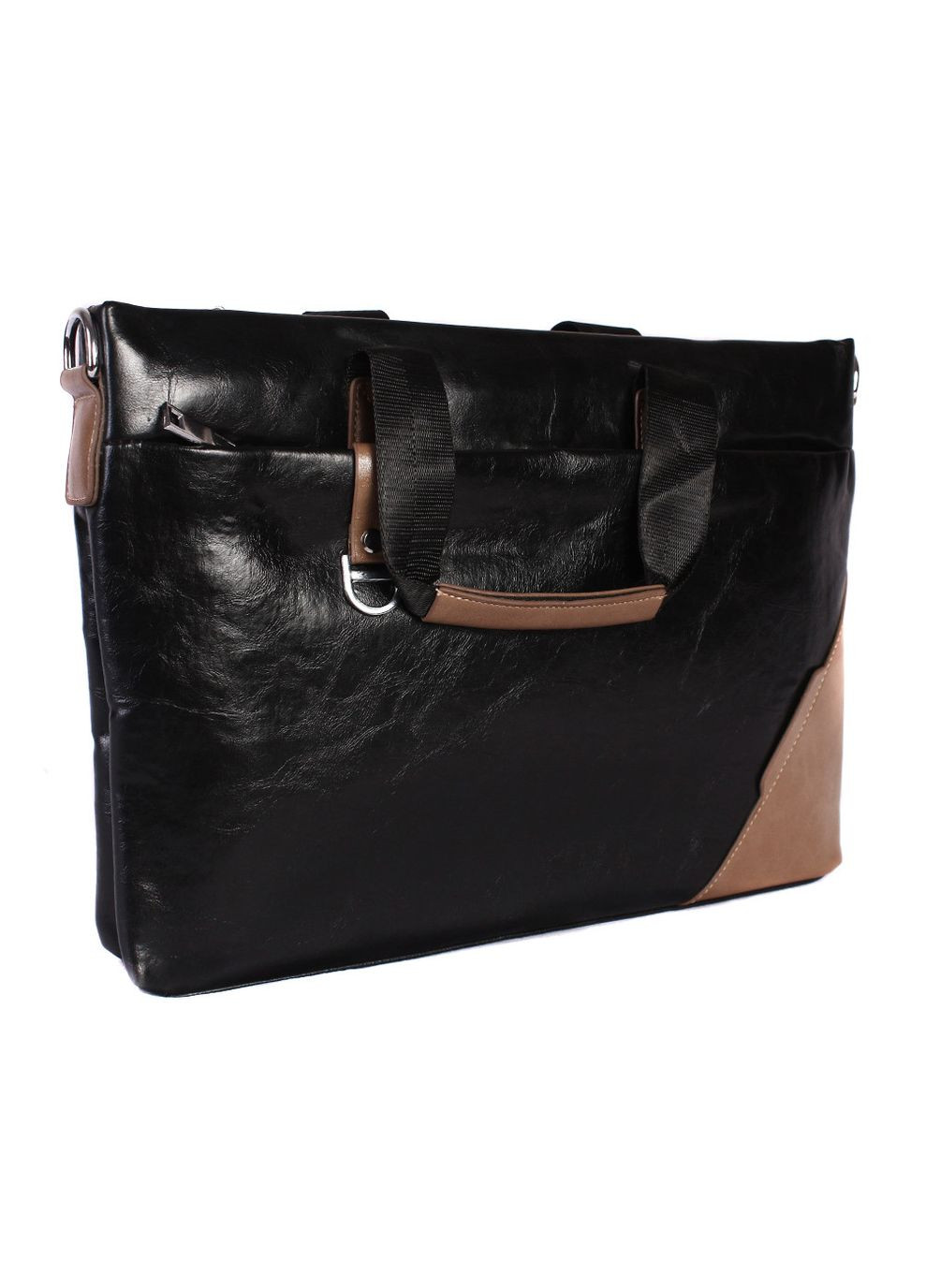 Сумка для ноутбука из искусственной кожи 30923 черная. No Brand (370848403)