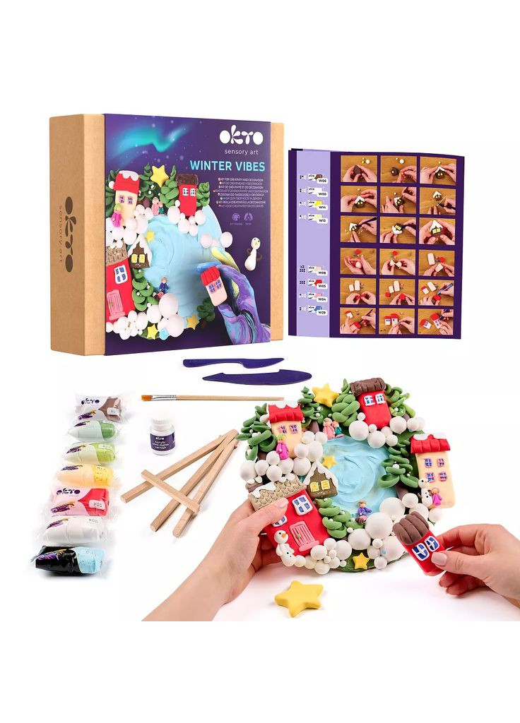 Набір для створення об'ємної картини Зимовий настрій (20046) Okto (369905155)
