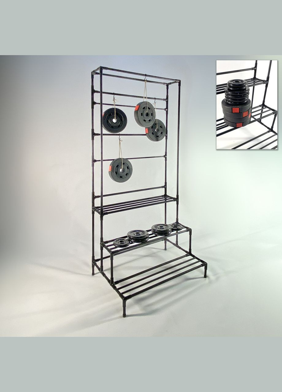 3х уровневая напольная подставка для растений Barva в виде ступеней c держателем кашпо, для помещений и улицы Metaplant (300778459)