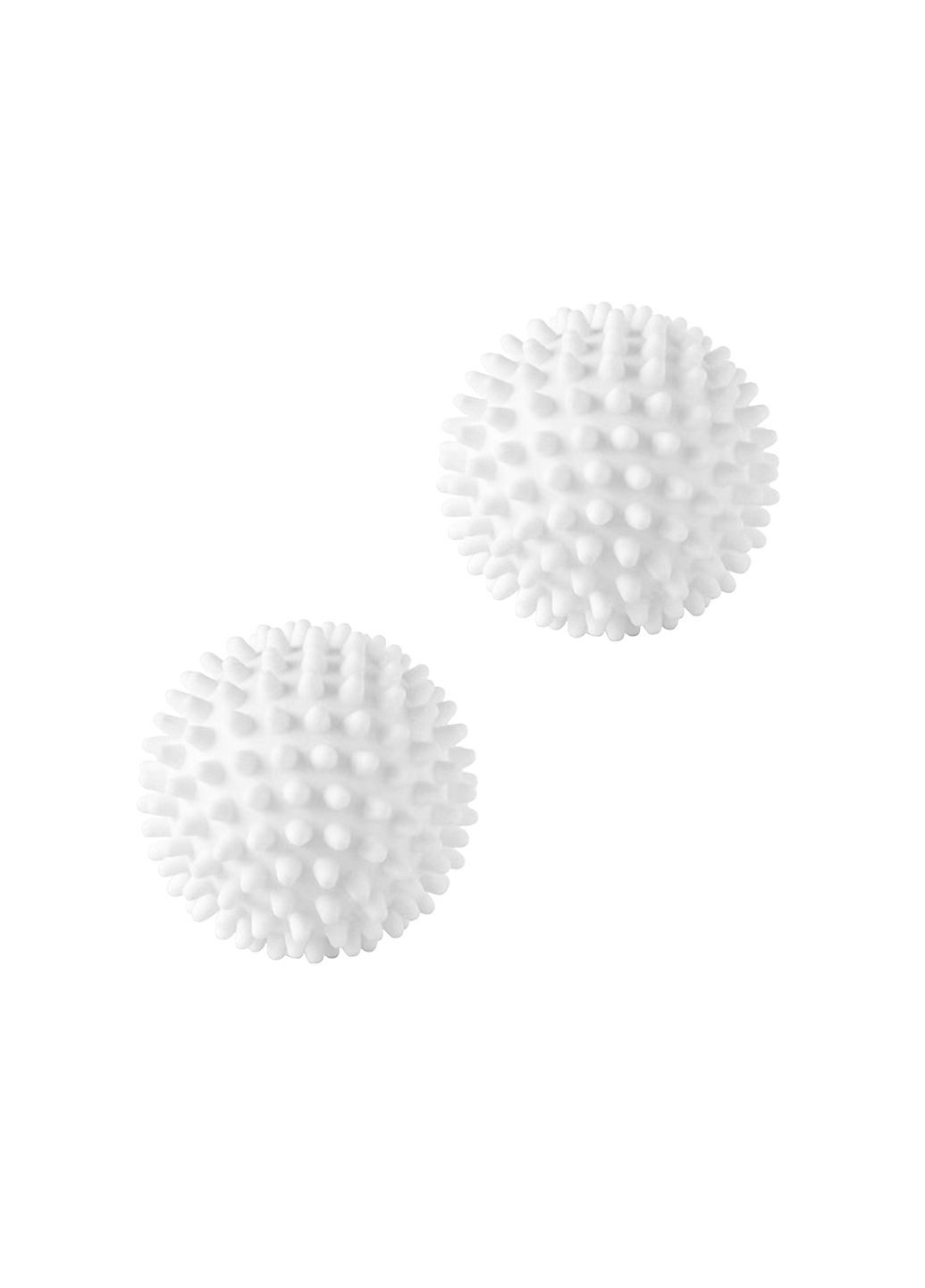 Кульки для прання білизни із спеціальними шипами для м'якого тертя, м'ячики багаторазові 2шт білі 29291 No Brand (334001581)