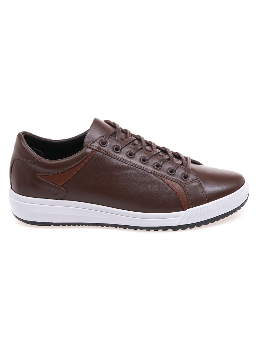 Коричневі кеди чоловічі 432-3/brown leather Ikos