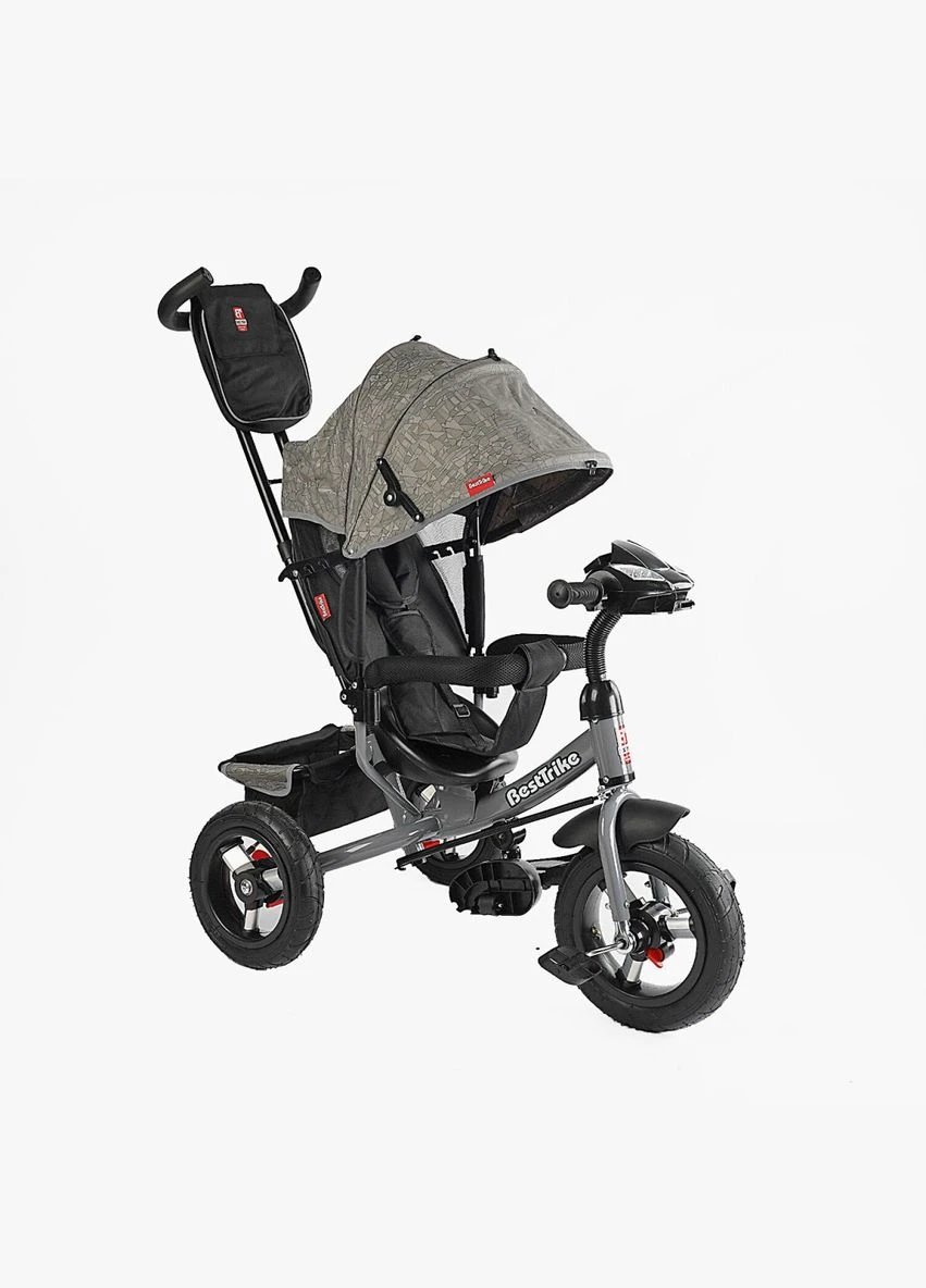 Дитячий триколісний велосипед 3390 35-723 надувні колеса, фара з USB пультом Best Trike (348108905)