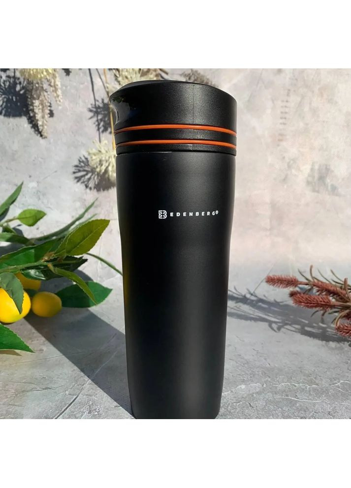 Термокружка вакуумная из нержавеющей стали 380 мл EB-643 оранжевый Edenberg (360654624)