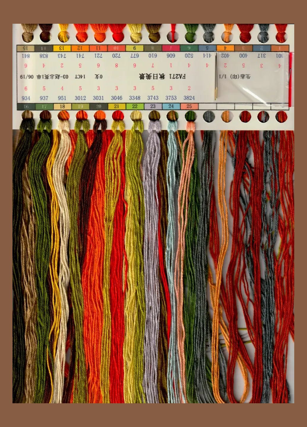 Набір для вишивання за нанесеною на канву схемою "Autumn scenery". AIDA 14CT printed 46*29 см Joy Sunday (313614240)