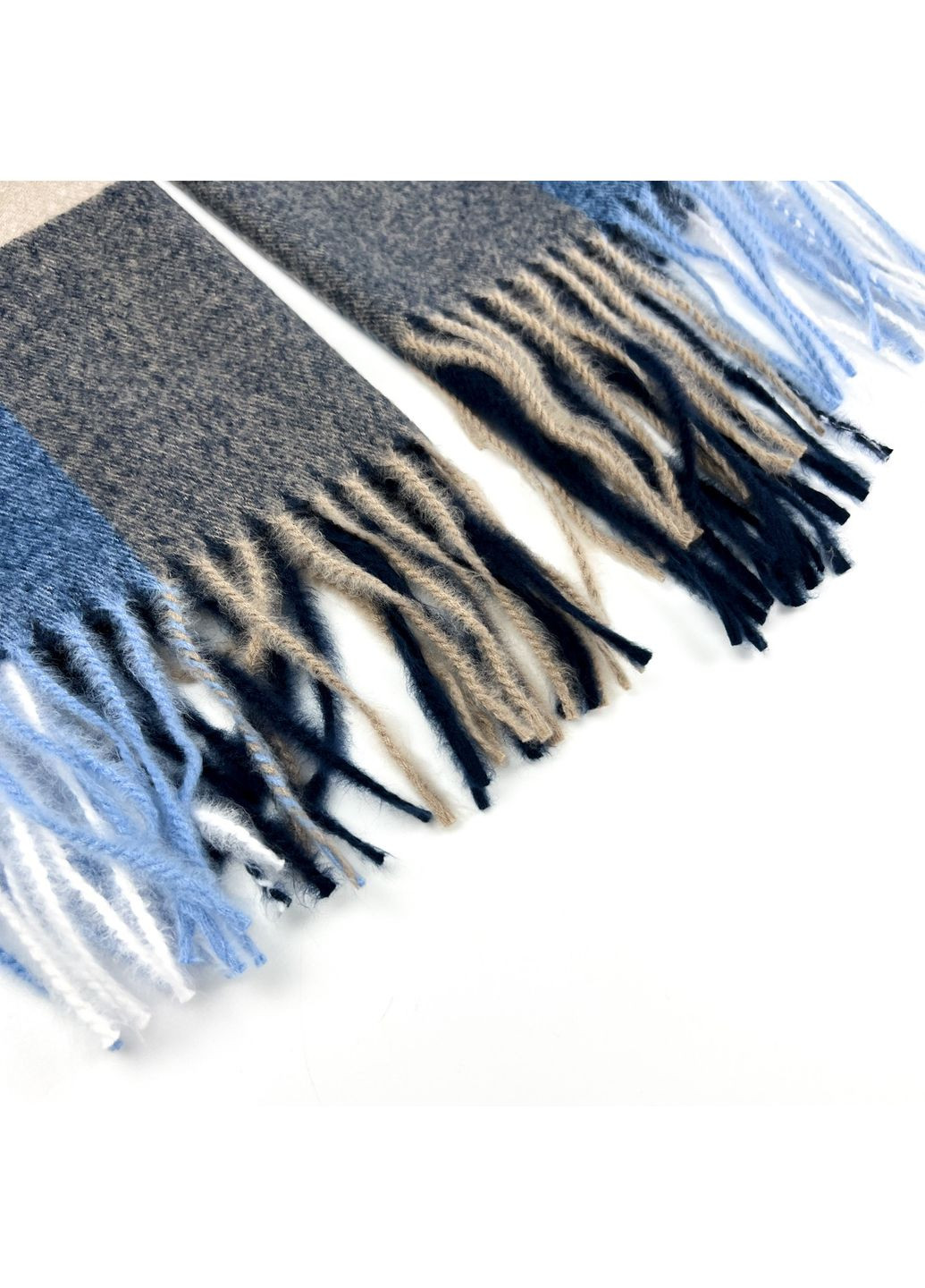 Палантин чоловічий клітинка вовна JACKSON 349-423 LuckyLOOK 349-423M (322791223)