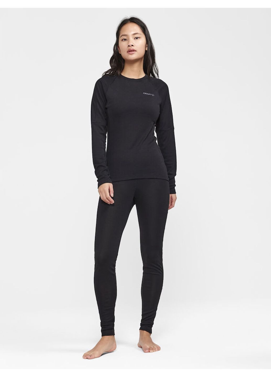 Комплект вовняної термобілизни жіночий теплий Craft ADV Wool Merino 240 Set (372147457)