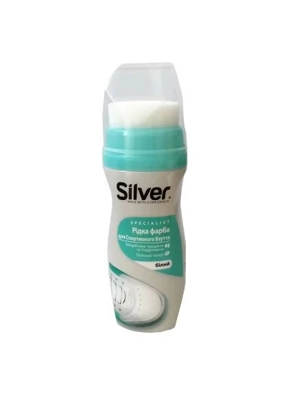 Краска для обуви Жидкая для спортивной обуви Белая 75 мл (8690757732013) Silver (395311313)