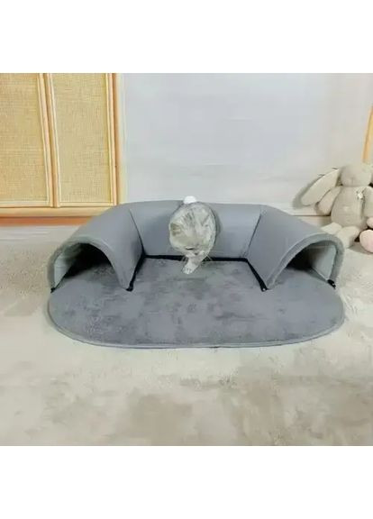 Ігровий тунельний килимок Інтерактивна іграшка ігровий будиночок 2 в 1 Cat Bed Hengda (363832923)