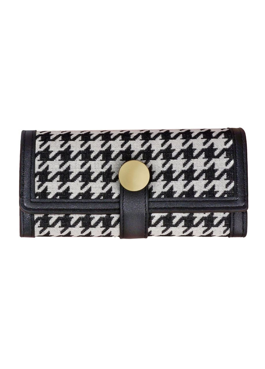 Клатч-кошелек женский на 3 сложения, стильный, с принтом ''гусиная лапка'' ( ) China (366874336)