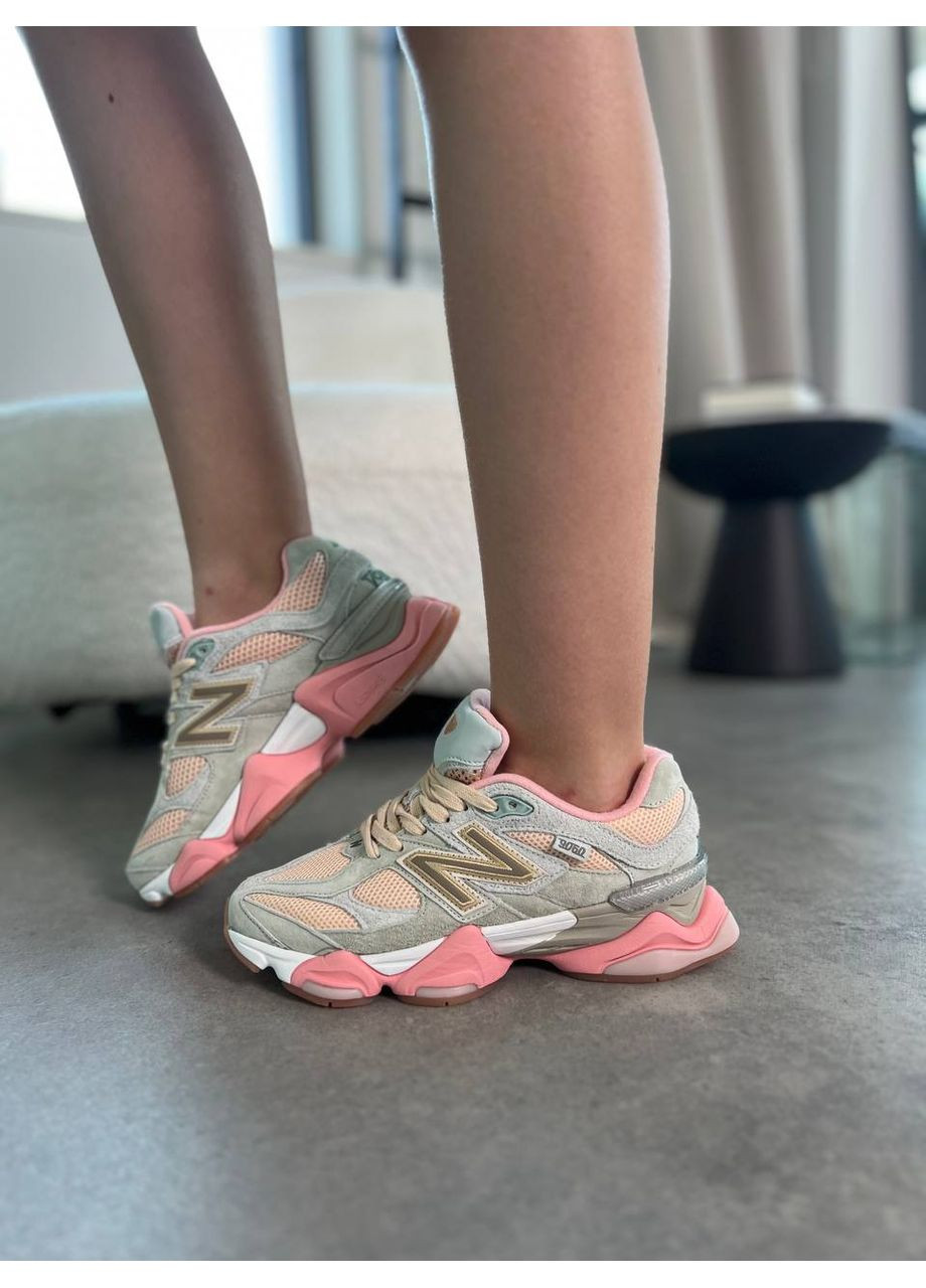 КРОССОВКИ ЖЕНСКИЕ NEW BALANCE 9060 PINK WHITE НЬЮ БЕЛАНС 9060 No Brand розовые демисезоны (368870488)