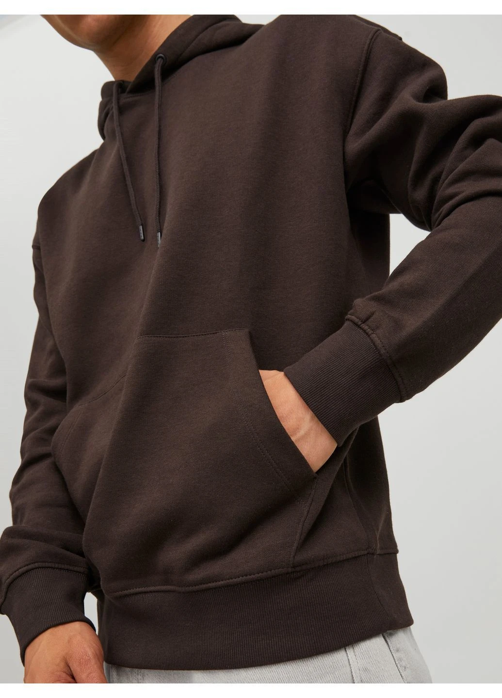 Худі фліс,шоколадний,JACK&JONES Jack & Jones (372126619)