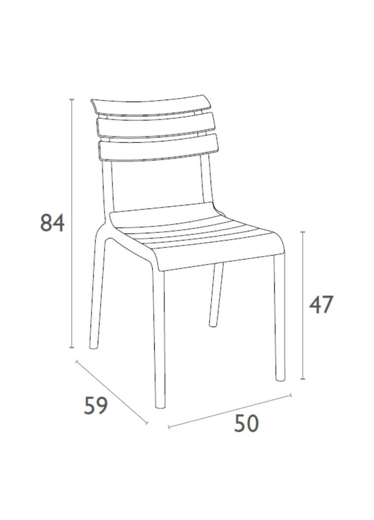 Стілець садовий Helen Бордовий Siesta (372178366)