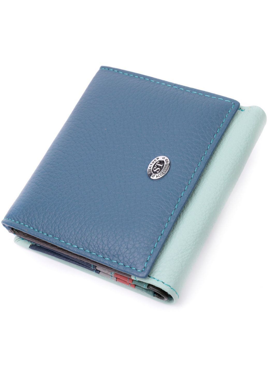 Жіночий шкіряний гаманець 10х9,5х1,5 см st leather (288047275)