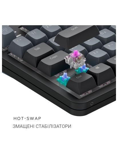 Клавиатура (DPKB_MIDNIGHT_87_ANSI_UA) Dark Project ALU87 Midnight ABS RGB Mech G3MS Zircon Black (358066399)