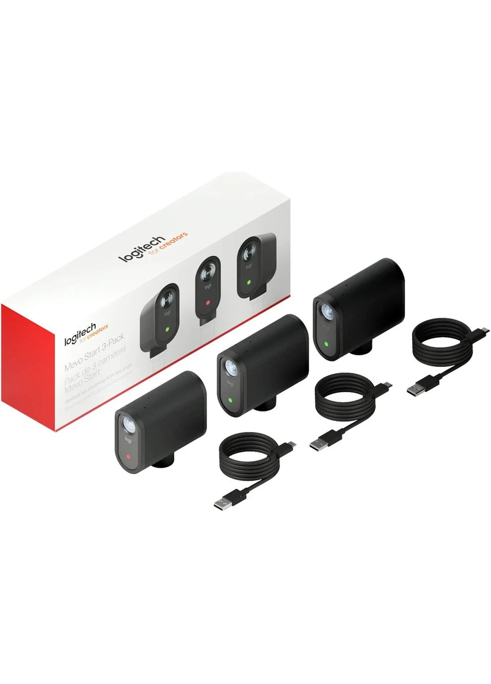 Веб-камера Mevo Start 3 Pack Black (961-000501) [157024] Logitech (400894878)