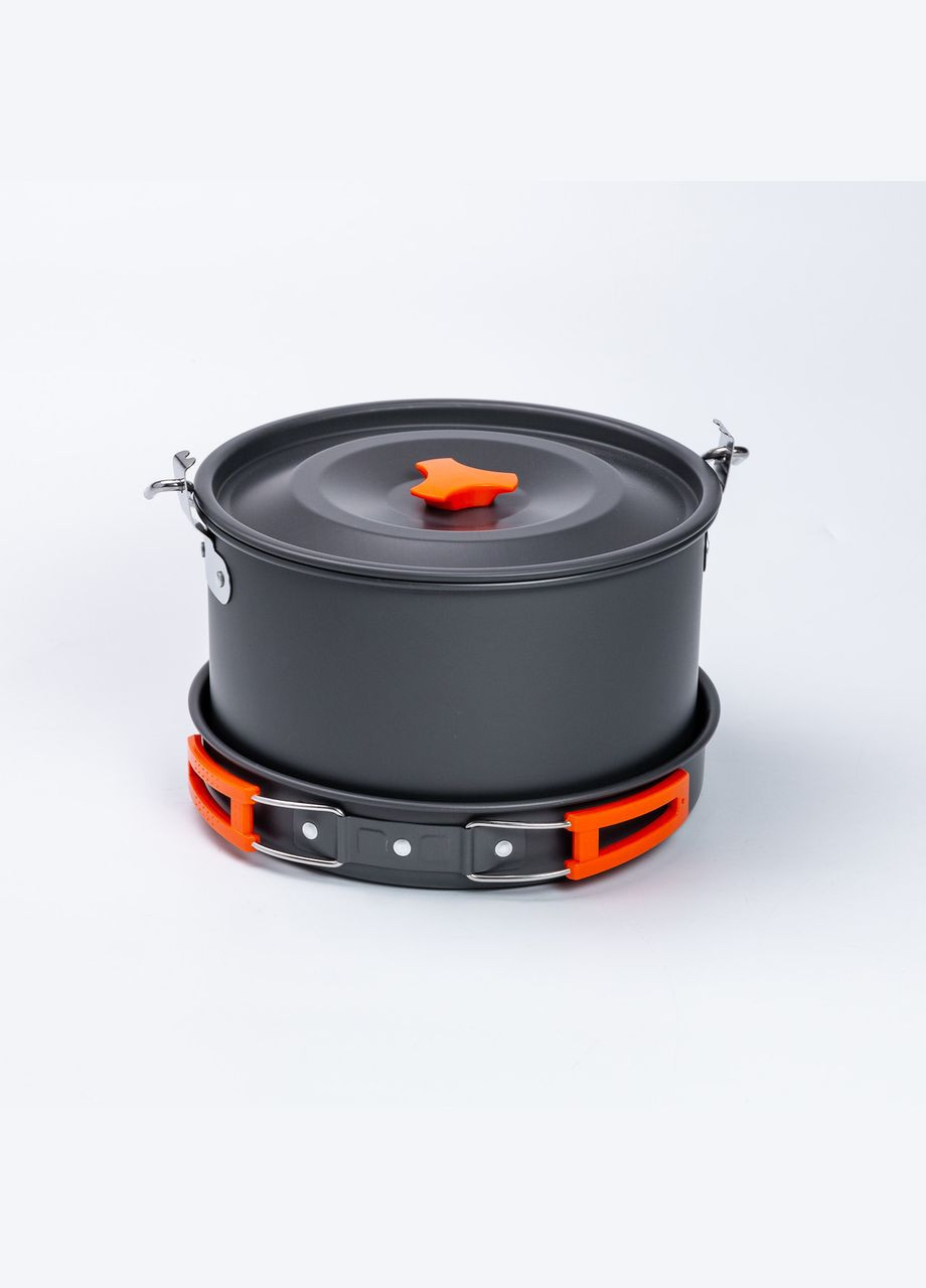 Набор туристической посуды в сумке для похода и кемпинга: кастрюля, сковорода, чайник LUGI (327874820)