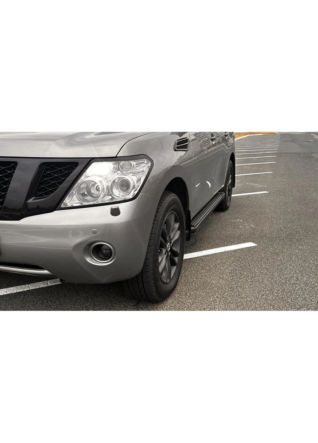 Бокові пороги New Vision Grey (2 шт., алюміній) для Nissan Patrol Y62 2010-2024 рр Erkul (390767899)