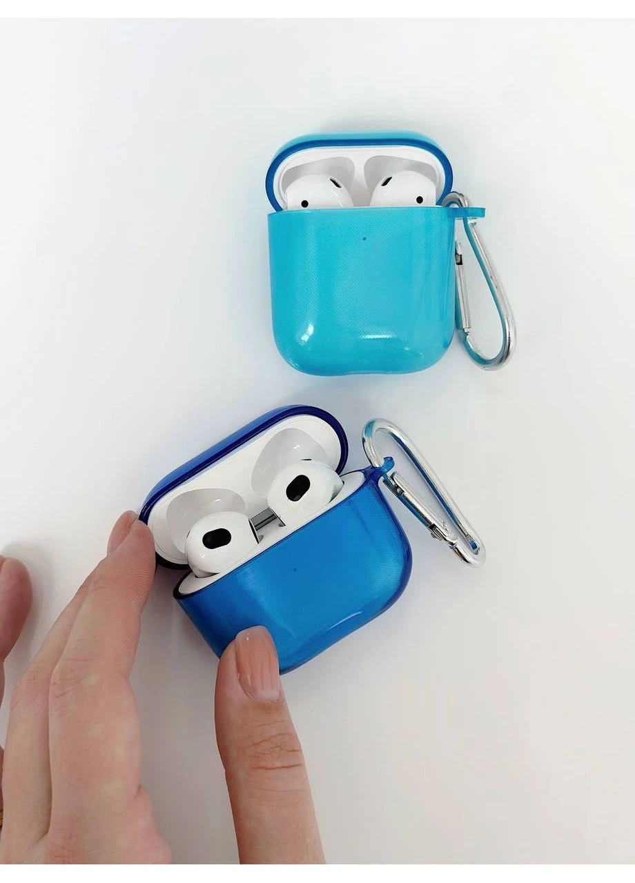 Чохол для AirPods PRO напівпрозорий Neon Case Blue No Brand (378836936)