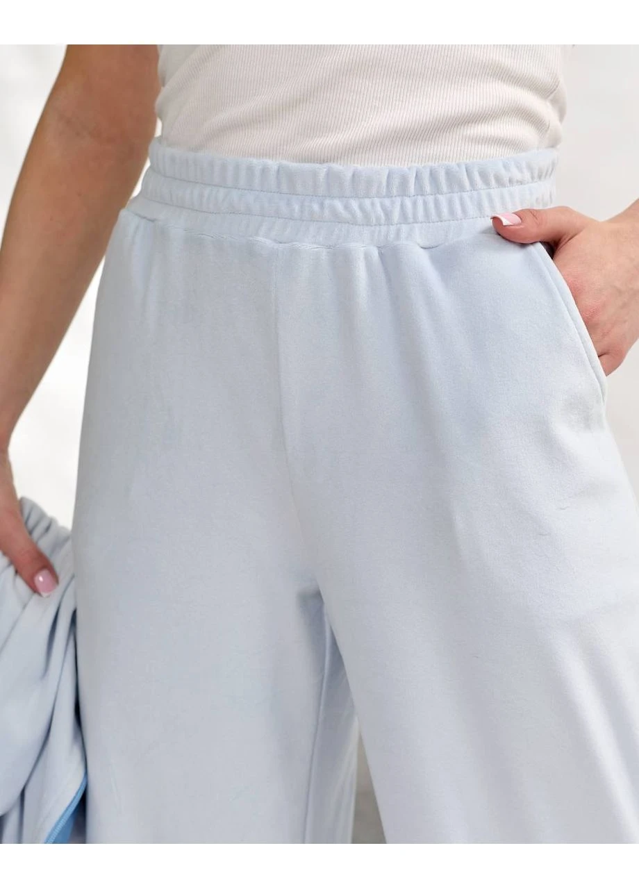 Костюм жіночий велюровий блакитного кольору 37685 Fashion (388467948)