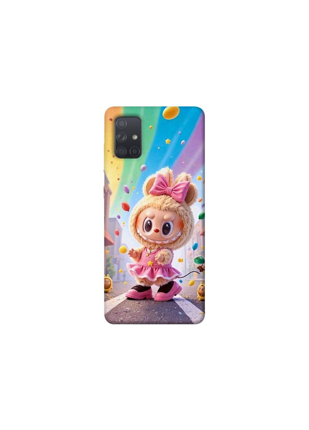 Чохол на Samsung Galaxy A71 Labubu rainbow Frontalka (361990045)