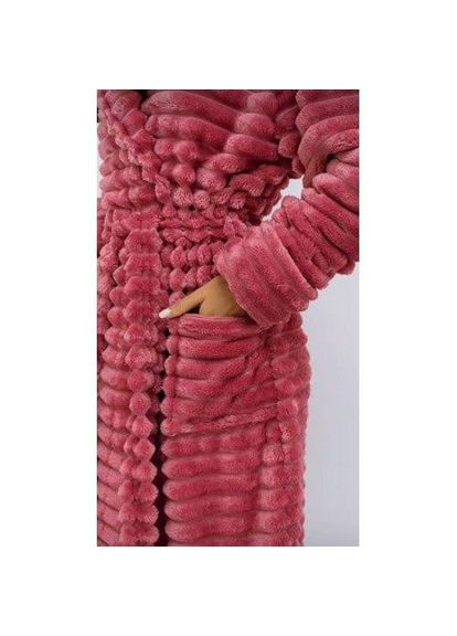 Махровий халат з капюшоном Рожевий (П4К-am-f-halat-004-03) No Brand (316230588)