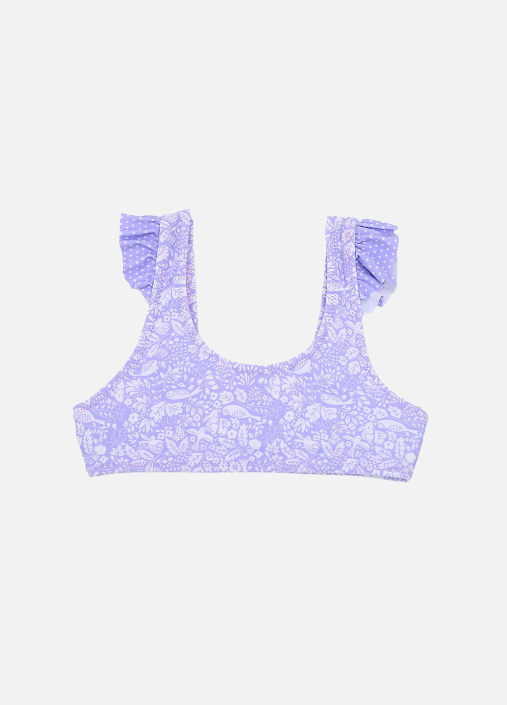 Бузковий літній купальник для дівчинки колір бузковий цб-00270378 No Brand